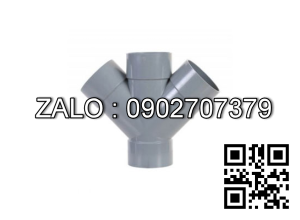 tứ thông 45 độ nhựa phi 90 Hoa Sen