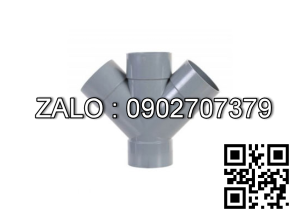 tứ thông 45 độ nhựa phi 42 Đạt Hòa