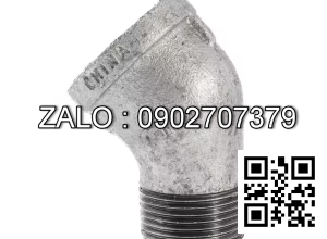 Co ren 45° ( co lơi ) BSPT - INOX 304 DN15