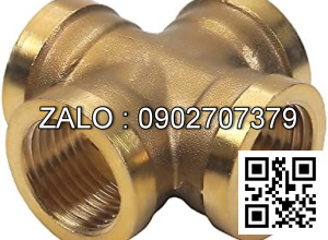 Ống nối thau chữ thập 34