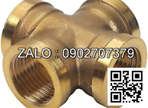 Ống nối thau chữ thập 114