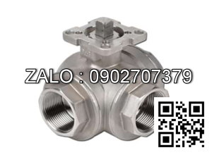 Van bi ren 3 ngã TYPE ( T ) gang tay gạt DN20