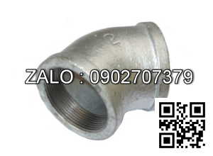 Co ren 45° ( co lơi ) BSPT - mạ kẽm DN8