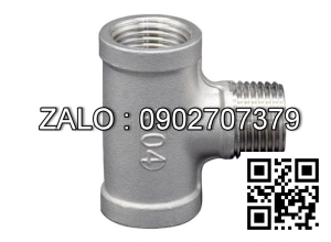 Tê ren điều BSPT - mạ kẽm DN15