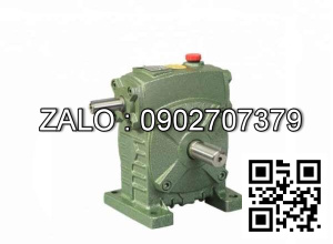 Hộp giảm tốc dạng đứng trục vít - bánh vít Yushen vỏ gang , size : 147 , tỉ số truyền 1/25 Cốt vào( cốt nhỏ) nằm trên Model : WPS