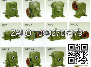 Hộp giảm tốc dạng đứng trục vít - bánh vít Yushen vỏ gang , size : 120 , tỉ số truyền 1/60 mặt bích ( mặt loa ) nằm bên trên Model : WPDS