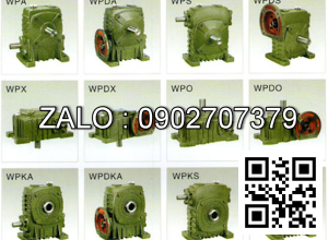 Hộp giảm tốc dạng đứng trục vít - bánh vít Yushen vỏ gang , size : 70 , tỉ số truyền 1/40 mặt bích ( mặt loa ) nằm bên dưới Model : WPDS