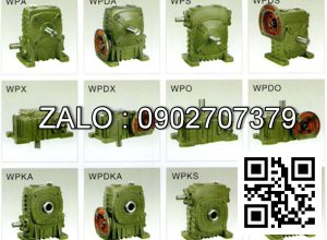 Hộp giảm tốc dạng đứng trục vít - bánh vít Yushen vỏ gang , size : 147 , tỉ số truyền 1/40 mặt bích ( mặt loa ) nằm bên dưới Model : WPDS