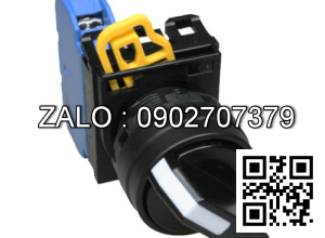 Công tắc xoay 2 vị trí tự trả, 2NO, phi 22