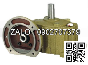 Hộp giảm tốc dạng úp có mặt loa trục vít - bánh vít Yushen vỏ gang , size : 135 , tỉ số truyền 1/20 trục cốt ra hướng lên trên Model : WPDO