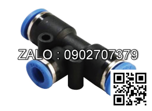 Đầu nối nhanh T phi 12 ren ngoài 13