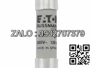 Fuse 4A, 500V, phi 12/4mm, L=50mm Fuse (Cau chi) 4A, 500V, 1 dau phi 12mm, 1 dau phi 4mm, L=50mm (tham khao fuse TIRH R024 E16), (Su dung cho tu dien may PE13)