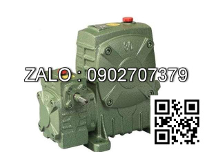 Hộp giảm tốc trục vít 2 cấp , 2 hộp số ghép lại với nhau vỏ gang , size : 155 , tỉ số truyền 1/900 Model : WPEA