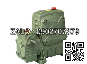 Hộp giảm tốc trục vít 2 cấp , 2 hộp số ghép lại với nhau vỏ gang , size : 155 , tỉ số truyền 1/600 Model : WPEA