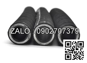 Ống thủy lực 3/8 inch x 600mm, 2 đầu thẳng female, ren 1/2 inch JIC37 BSP côn lõm, EN 856 4SP