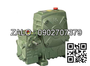 Hộp giảm tốc trục vít 2 cấp , 2 hộp số ghép lại với nhau vỏ gang , size : 250 , tỉ số truyền 1/400 Model : WPEA