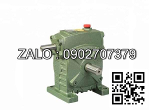 Hộp giảm tốc dạng vuông góc thân đứng vỏ gang , size : 120 , tỉ số truyền 1/20 cốt đầu vào nằm ở phía trên Model : HW ( WPS )