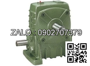 Hộp giảm tốc dạng vuông góc thân đứng vỏ gang , size : 60 , tỉ số truyền 1/30 cốt đầu vào nằm ở phía dưới Model : LW ( WPA )