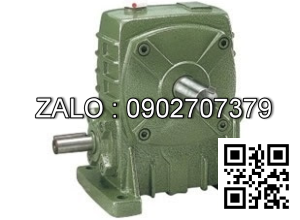 Hộp giảm tốc dạng vuông góc thân đứng vỏ gang , size : 60 , tỉ số truyền 1/15 cốt đầu vào nằm ở phía dưới Model : LW ( WPA )