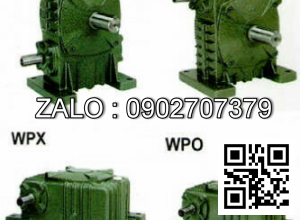 Hộp giảm tốc dạng vuông góc thân đứng vỏ gang , size : 250 , tỉ số truyền 1/20 mặt bích (mặt loa) nằm ở phía dưới Model : LMW ( WPDA )