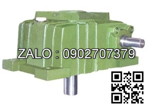 Hộp giảm tốc dạng vuông góc thân đứng vỏ gang , size : 147 , tỉ số truyền 1/40 cốt đầu ra úp xuống phía dưới Model : UW ( WPX )