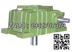 Hộp giảm tốc dạng vuông góc thân đứng vỏ gang , size : 250 , tỉ số truyền 1/40 cốt đầu ra úp xuống phía dưới Model : UW ( WPX )