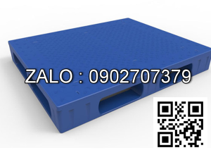 Pallet nhựa 1000x1000x130mm mặt phẳng