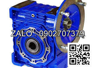 Hộp giảm tốc vỏ nhôm Model : NMRV 130 ( 90B5 ) lỗ cốt âm vuông 38mm , tỉ số truyền 100