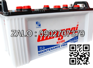 Binh acquy kho 12V-150AH, kich thuoc: 506*212*210 mm, coc loi, quai xach bang day, coc am & coc duong cung 1 ben (coc duong