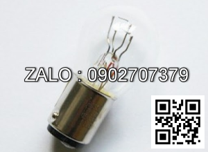 Bong den, duoi cai lech tam, 2 tim, 48V, 25W (Bong den bao phanh, model xe: TCM FB30-8, NSX: 2014)