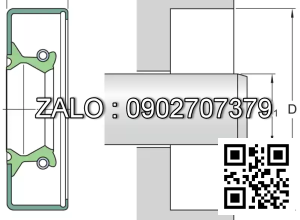 Phốt chắn dầu 33X50X6 HMSA10 RG