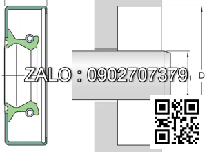 Phốt chắn dầu 40X80X12 HMSA10 RG