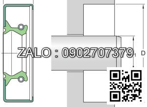 Phốt chắn dầu 40x60x8 HMSA10 RG