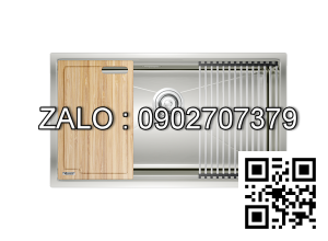 Chậu rửa bát 1 hố, hạ bậc KONOX Workstation Sink-Undermount Sink KN8046SU (Full phụ kiện)