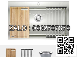 Chậu rửa bát 1 hố, hạ bậc Konox Workstation Topmount Sink KN8050TS