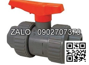 Van khóa nước nhựa tay gạt Inox màu đỏ 90 Đệ Nhất