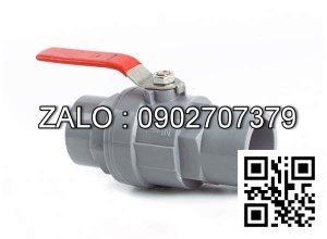 Van khóa nước nhựa tay vặn Inox màu trắng 60 Đệ Nhất