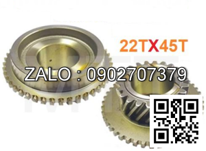 Nhông 45Tx22T TOYOTA 5-6FD/G10-30 ( nhông hộp số ) 33334-23000-71