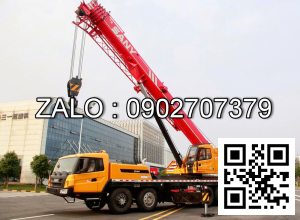 Thuê cẩu trục bánh lốp 25 tấn