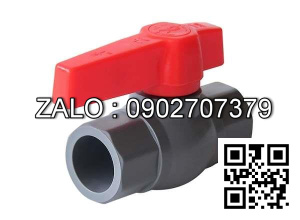 Van khóa nước nhựa tay vặn nước nhựa màu trắng 90 Đạt Hòa