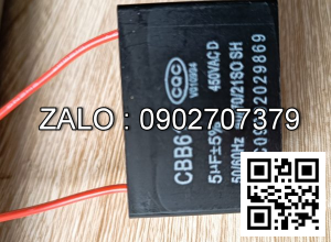 Tu dien 5MF ±5%, 450VAC, 50/60Hz, -25 ~ +70°C, NSX: SH-CAP