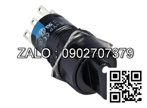 Cong Tac Xoay Chieu 2 Vi Tri phi 16 Detail : -Cong Tac Xoay Chieu 2 Vi Tri 1NO+1NC Phi 16mm (Tham khao Cong Tac Xoay Chieu Type:AS6M-2Y2C, NSX: Idec)