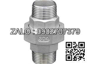 Rắc co thép đen 2 ren ngoài 114