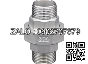 Rắc co thép đen 2 ren ngoài 140