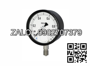 Đồng hồ đo áp suất chân không , đường kính mặt đồng hồ 63mm , dải đo -1 đến 0 bar