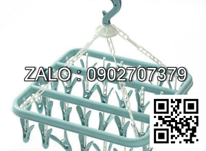 Móc treo quần áo 32 kẹp (Kiện 60 cái)
