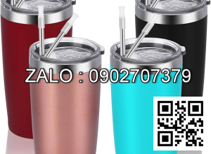 Ly Giữ Nhiệt Cao Cấp Inox 304 Có Ống Hút