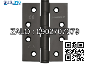 Bản lề lá inox 316 màu đen Hafele 926.98.043