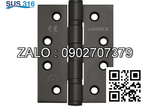 Bản lề lá inox 316 màu đen Hafele 926.98.063