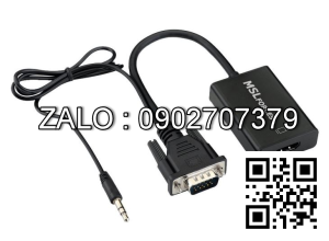 Đầu Chuyển Vga HDMI Có Audio Box